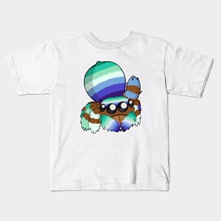 Gay Male Peacock Spider Kids T-Shirt